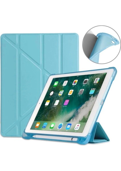 Apple iPad (A16) 11. Nesil 2025 11 Inç Kılıf Kalem Bölmeli Trifolding Standlı Uyku Modlu Silikon Kapak modelleri