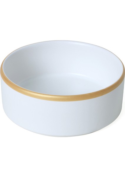 Mat Beyaz Gold Fileli Stackable Yemek / Kahvaltı Takımı 20 Parça 4 Kişilik