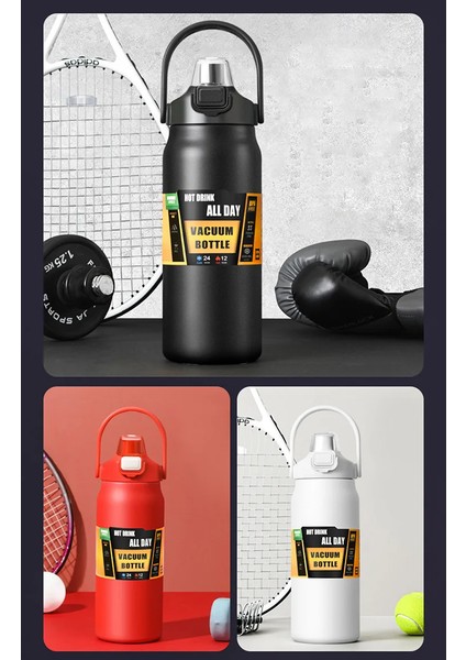 Açık Hava Termos Taşınabilir 304 Paslanmaz Çelik Termal Kupa Bardak Vakumlu Mataralar Pipetli Soğuk ve Sıcak Spor Su Şişesi (Yurt Dışından) modelleri