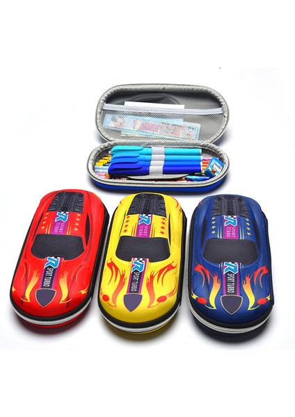 3D Yarış Arabası Kalem Kutuları Karikatürler Okul Kalem Kutusu Çocuklar Için Kırtasiye Kutusu Eva Pu Plastik Kalem Kutusu Çocuk Sevimli Kalem Çantası (Yurt Dışından) fiyatları