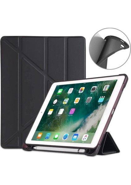 Apple iPad (A16) 11. Nesil 2025 11 Inç Kılıf Kalem Bölmeli Trifolding Standlı Uyku Modlu Silikon Kapak modelleri