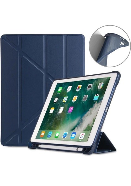 Apple iPad (A16) 11. Nesil 2025 11 Inç Kılıf Kalem Bölmeli Trifolding Standlı Uyku Modlu Silikon Kapak modelleri