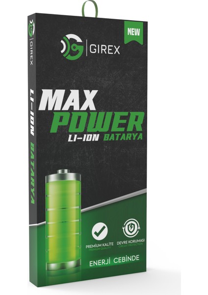 Girex Apple iPhone 14 Plus Güçlendirilmiş Batarya Yüksek Kapasite 4570 Mah