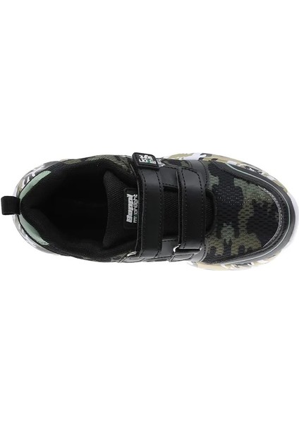Işıklı Dinazor Sneaker Siyah-Haki