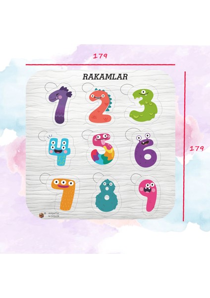 6 Adet Eğlenceli Görseller ve Eğitici Ahşap Bul Tak