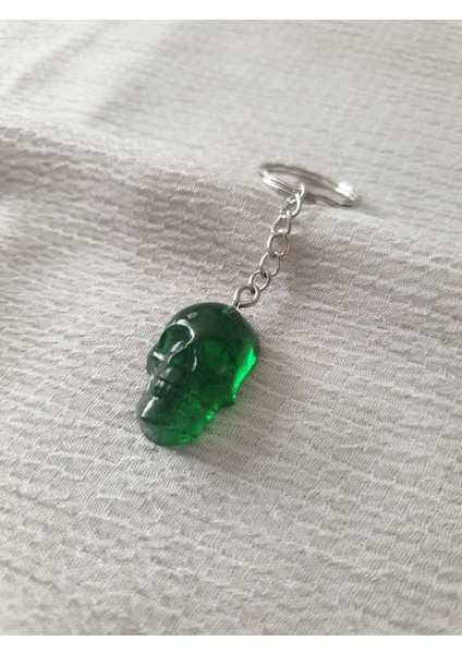 Epoksi Kurukafa Anahtarlık