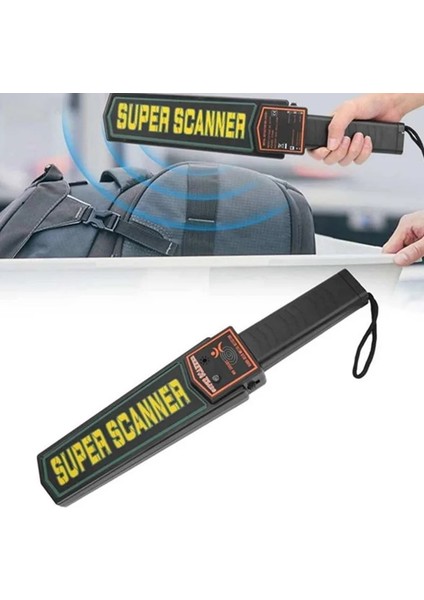 Metal Detektörü Süper Scanner Kolay Kullanım Işıklı Sesli Titreşimli Alarm Hassas Deri Kılıf 9V Pil modelleri
