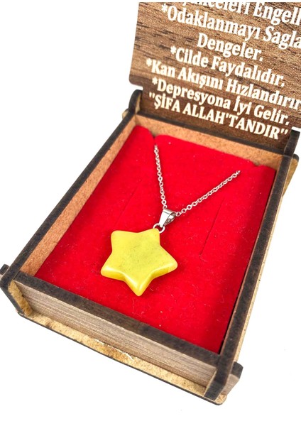 Yeşim Taşı Doğal Taşlı Kolye Eşsiz Bir Hediye Özel Kutusu ile Birlikte
