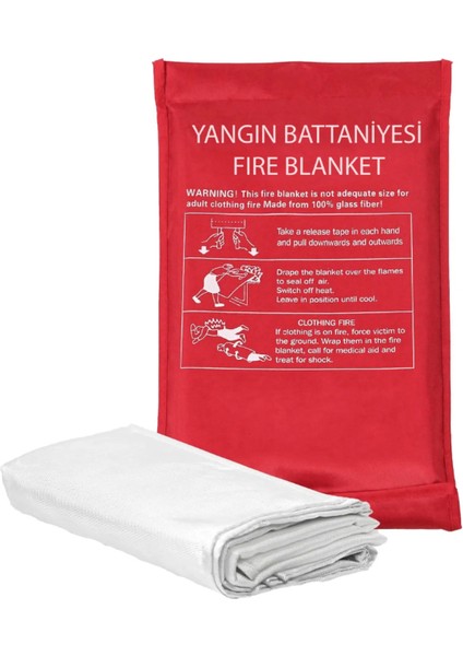 Tekne Yangın Battaniyesi 100X150CM