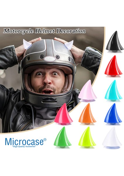 Motosiklet Kask Vb Eşyalar Için Sevimli Ilginç Dıy Vantuzlu Karakter ve Parçalar Boynuz Seti - AL5009 fırsatları