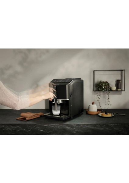 Full Tam Otomatik Kahve ve Espresso Makinesi Pompa Basıncı 15 Bar Seramik Öğütücü Süt Köpürtücü Çekirdek Kahve