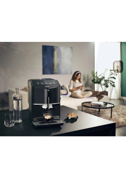 Full Tam Otomatik Kahve ve Espresso Makinesi Pompa Basıncı 15 Bar Seramik Öğütücü Süt Köpürtücü Çekirdek Kahve