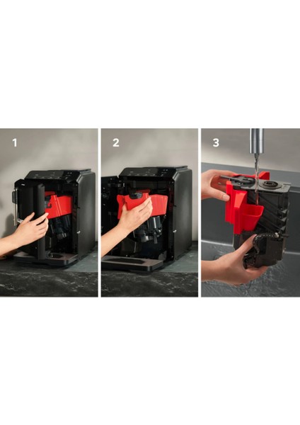 Full Tam Otomatik Kahve ve Espresso Makinesi Pompa Basıncı 15 Bar Seramik Öğütücü Süt Köpürtücü Çekirdek Kahve