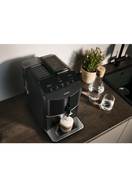 Full Tam Otomatik Kahve ve Espresso Makinesi Pompa Basıncı 15 Bar Seramik Öğütücü Süt Köpürtücü Çekirdek Kahve