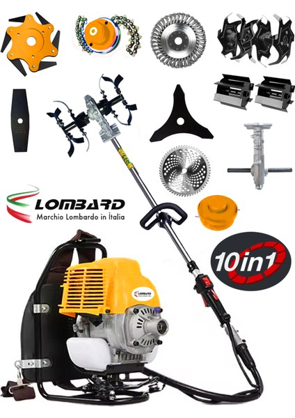 Italia 553 Lbx Vtec 10 In 1 Sırt Tipi Ot Çim Biçme Tırpanı + Toprak Eşeleme+ Akrobat Çapa Aparatı fiyatları