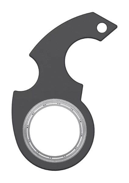 Yaratıcı Işıklı Anahtarlık Spinner Anahtarlık Metal Çocuk Parmak Ucu Dönen Anahtarlık Anksiyete Rahatlatmak Parti Hediyesi Renk: Siyah Stil 01 (Yurt Dışından)