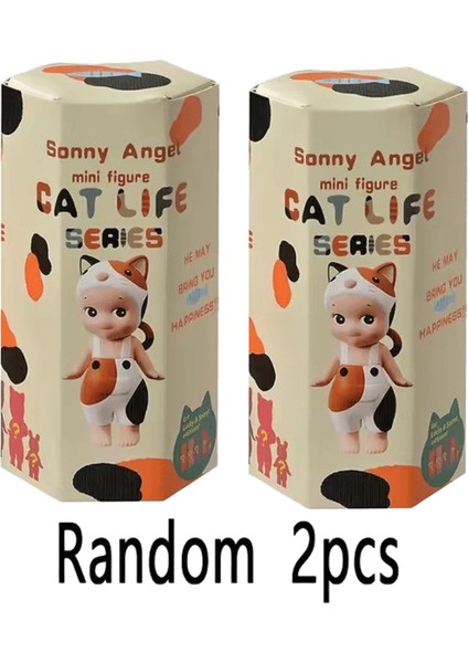 Sonny Angel Kör Kutu Kedi Yaşam Serise Mini Kedi Aksiyon Figürleri Oyuncaklar Yüksek Kaliteli Süsler Bebekler Hayranları Çocuklar Noel Hediyesi Renk: Rastgele 2 Adet (Yurt Dışından)
