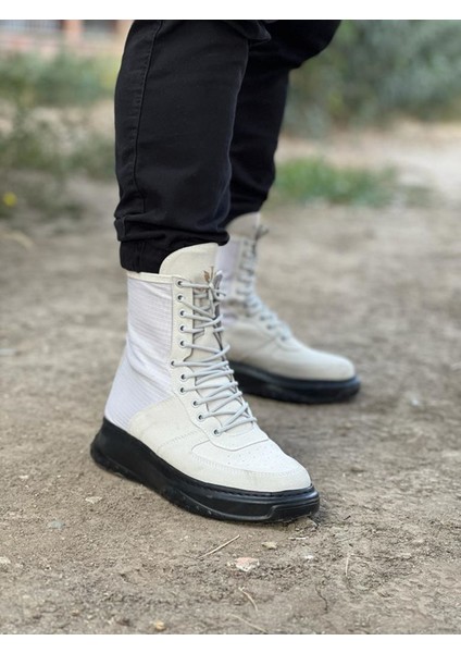 Gri Kömür Süet Uzun Bağcıklı Bot fırsatları