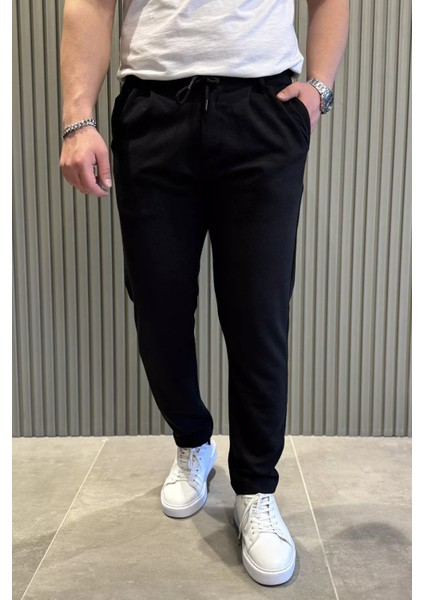 Erkek Bel Bağcıklı Double Jogger Pantolon P-00015431