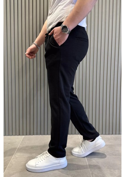 Erkek Bel Bağcıklı Double Jogger Pantolon P-00015431