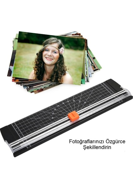Kağıt Kesme Makinesi Baskı Fotoğraf Kraft Özel Kağıtlar Kolay Taşınır Dıy Kesici Sürgülü Giyotin A4 modelleri