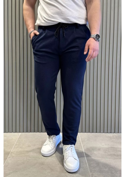 Erkek Bel Bağcıklı Double Jogger Pantolon P-00015431
