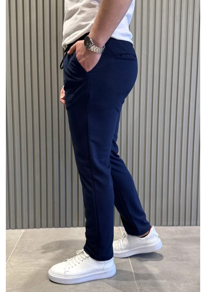 Erkek Bel Bağcıklı Double Jogger Pantolon P-00015431
