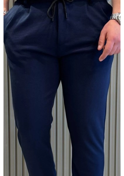 Erkek Bel Bağcıklı Double Jogger Pantolon P-00015431