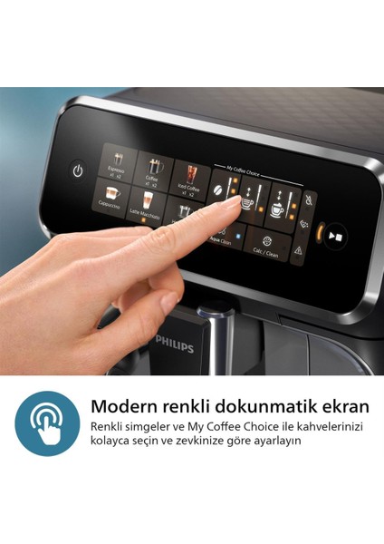 Phılıps Tam Otomatik Lattego Espresso Makinesi, 3300 Serisi, Silentbrew Teknolojisi, Taze Öğütülmüş Çekirdeklerden Aromatik Kahve, 6 Sıcak ve Soğuk Içecek, fırsatları