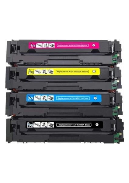 Krcburo 415A-W2030A Laserjet Pro 1 Set Cmyk Çipsiz Muadil fiyatları