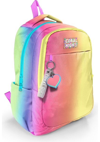 Kids Renk Geçişli Desenli Üç Bölmeli Okul Sırt Çantası 23668