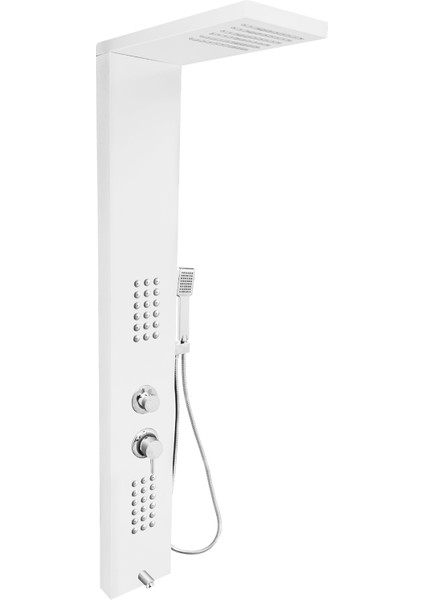 Victoria Beyaz Masajlı Duş Paneli - Dikey Jakuzi - Robot Duş - El Duşu - Lüx Duş fiyatları