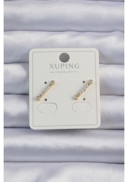Xuping Renk Zirkon Taşlı Su Yolu Küpe - Lisinya