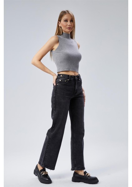 Jean x Düğme Rivetli Birit Pant fırsatları