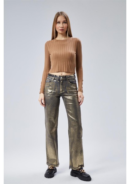 Jean Yaldızlı Pant