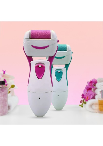 Elektronik Kablosuz Pilli Topuk Törpüsü Callous Remover Pembe
