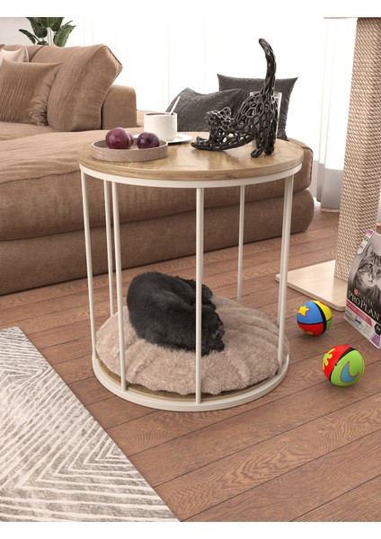 Fio Kedi Yuvalı Sehpa Atlantik Çam modelleri