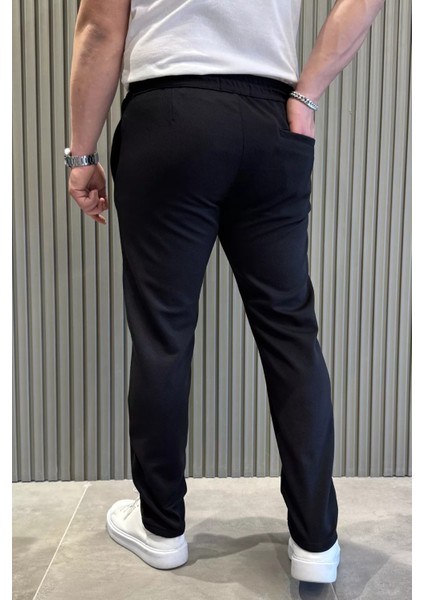 Bel Bağcıklı Fermuarlı Erkek Jogger Pantolon P-00015406