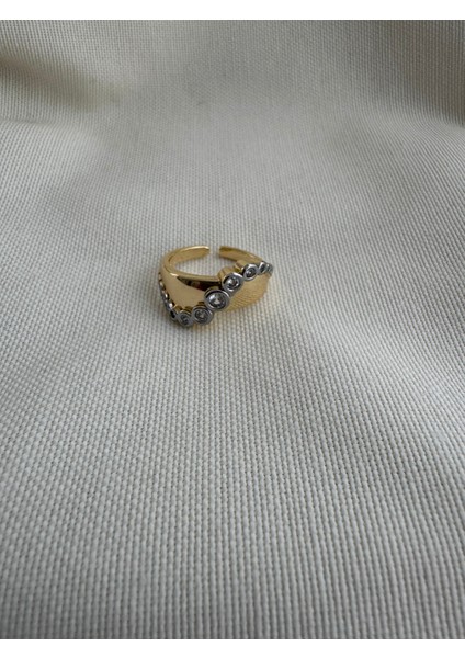 Özel Seri Çift Renk Taşlı Yüzük