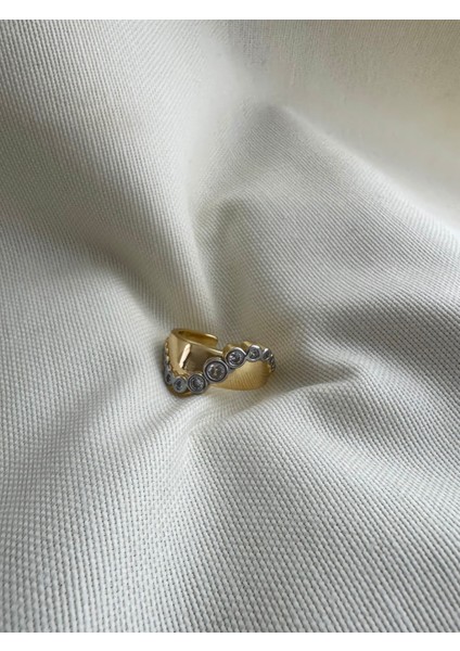 Özel Seri Çift Renk Taşlı Yüzük fiyatları
