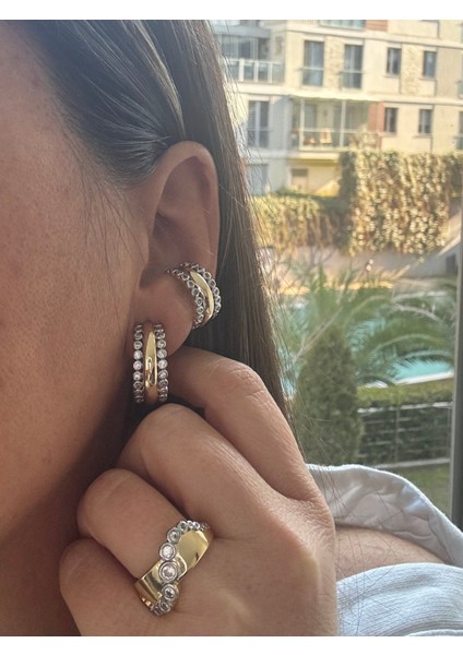 Özel Seri Çift Renk Taşlı Yüzük fırsatları