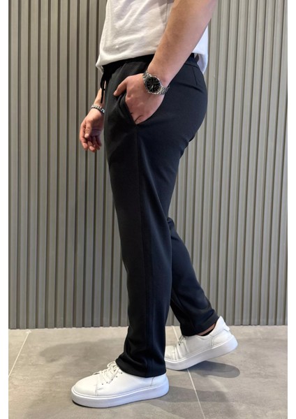 Bel Bağcıklı Fermuarlı Erkek Jogger Pantolon P-00015406