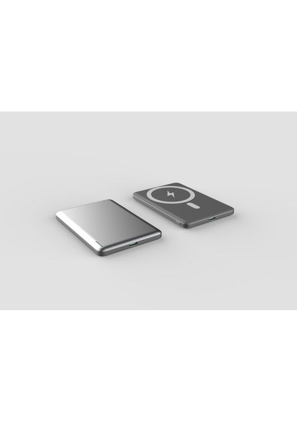 Kablosuz Magsafe 5000 Mah Powerbank Taşınabilir Kablosuz Wireles Hızlı Şarj Cihazı