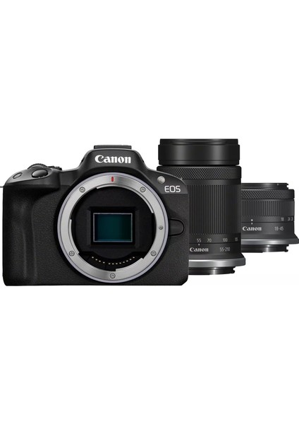 Eos R50 18-45MM + 55-210MM Kit (Canon Eurasia Garanti)