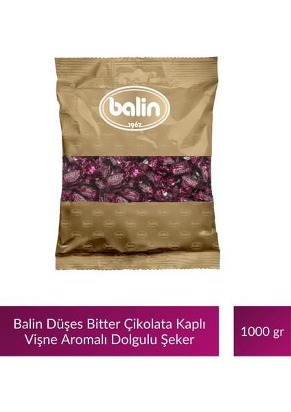 Düşes Çikolata Kaplı Vişne Aromalı Sert Şeker 1000 gr x 5 Adet