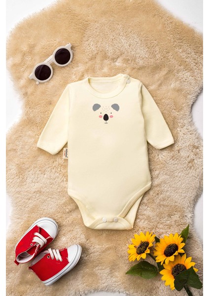 Unisex %100 Organik Pamuklu Hayvan Figürlü 3-6-9-12 Ay 6lı Uzun Kollu Bebek Body Zıbı fiyatları