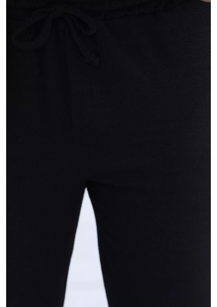 Kendinden Desenli Bol Kesim Erkek Pantolon P-00010813