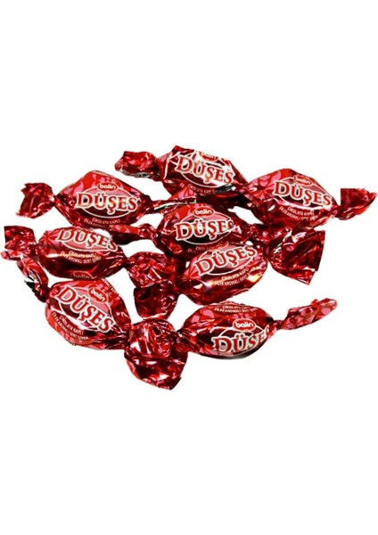 Düşes Çikolata Kaplı Çilek Aromalı Sert Şeker 1000 gr x 2 Adet