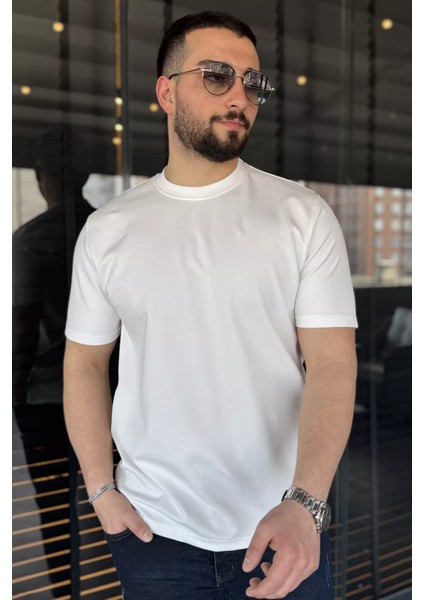 Erkek Bisiklet Yaka Basic Tişört P-00015025