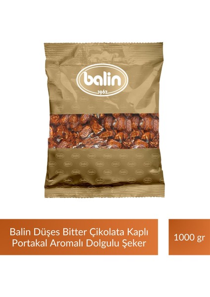 Düşes Çikolata Kaplı Portakal Aromalı Sert Şeker 1000 gr x 3 Adet